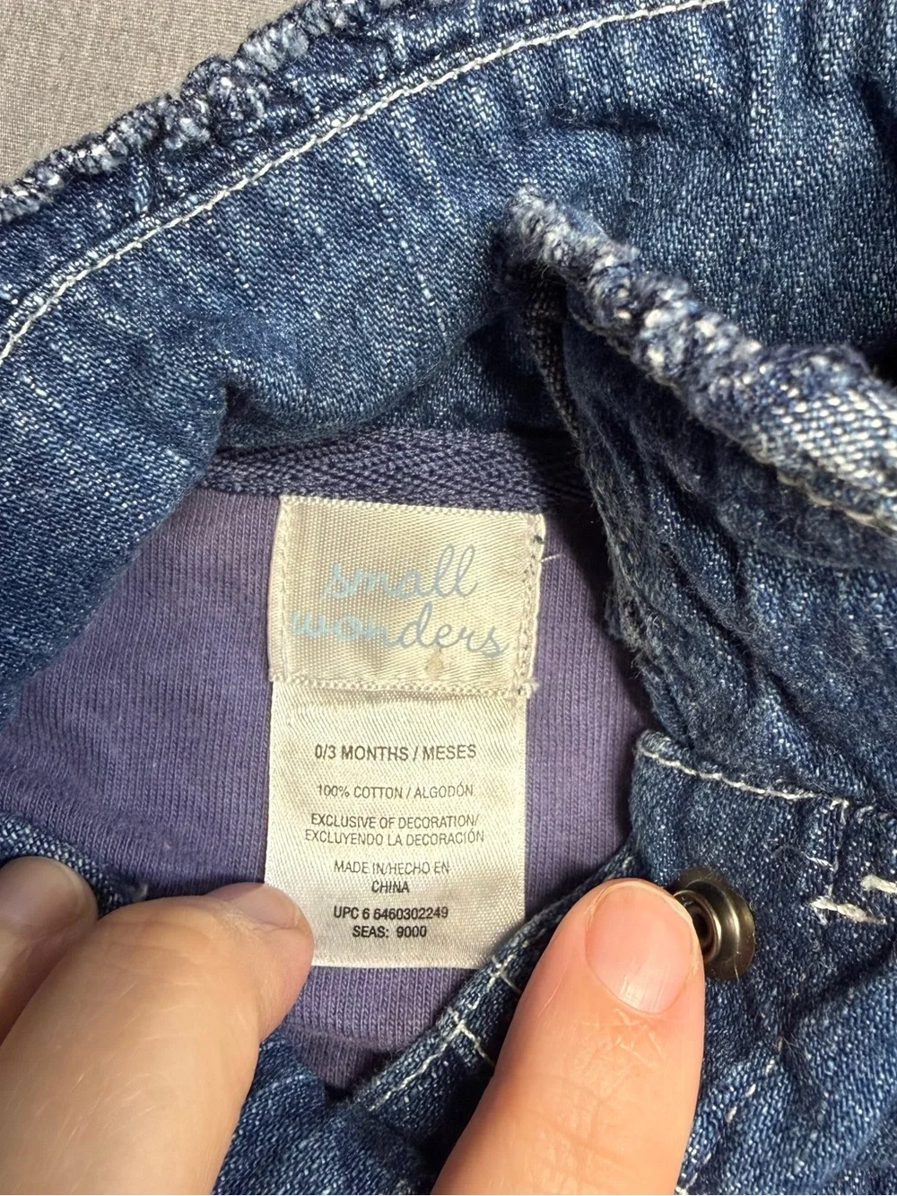 small wonders Denim Jacket with Button Front